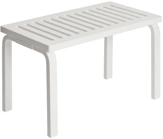 artek 153 Bank Size B L72,5 cm Weiß lackierte Birke