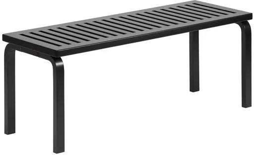 artek 153 Bank Size A L112,5 cm Schwarz lackierte Birke