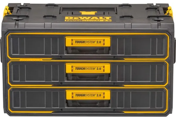 DeWaltÂ® ToughSystemÂ® 2.0 Werkzeugkasten mit drei Schubladen